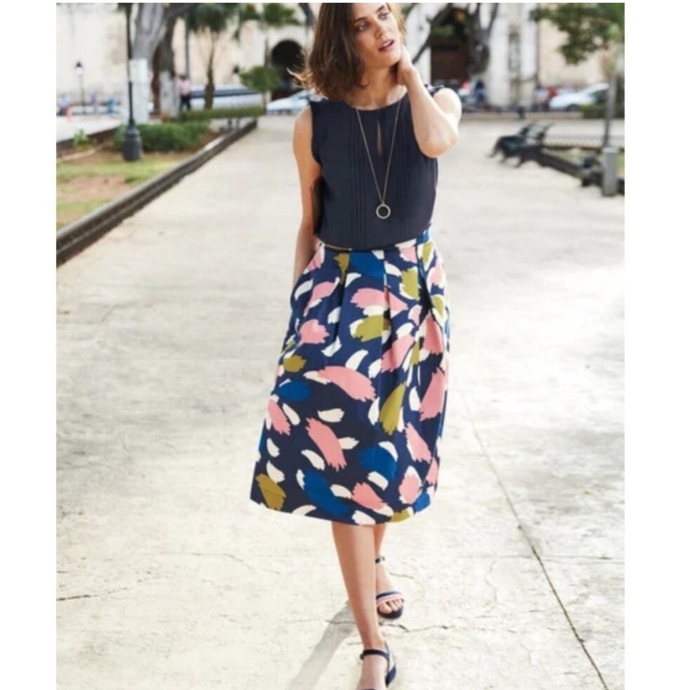 Boden A-Line Skirt - Navy, Pink, White, Olive